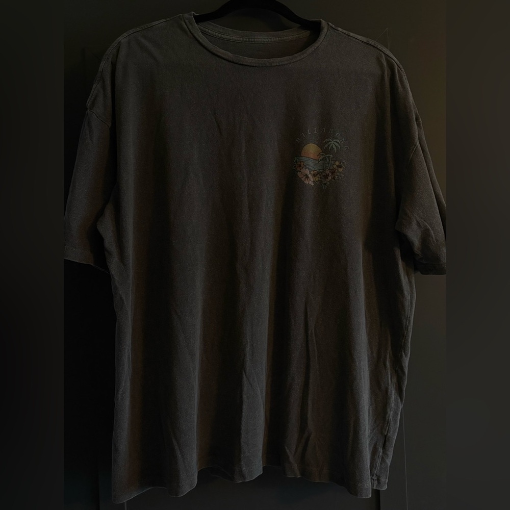 Billagong Grey Graphic T-Shirt (oversized)